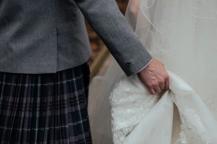 The Scottish Bride and Groom