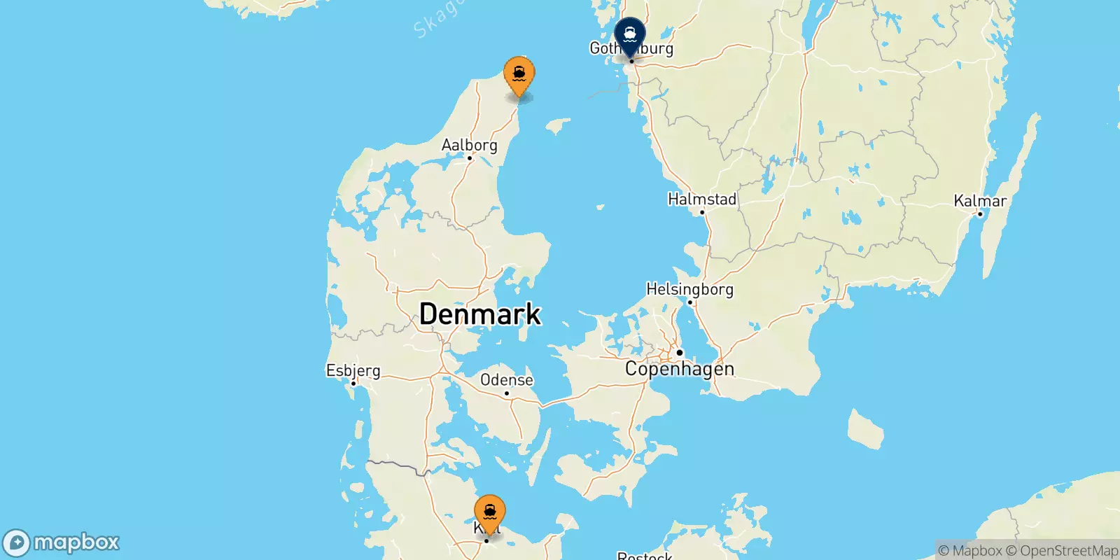 Ferries to Gothenburg