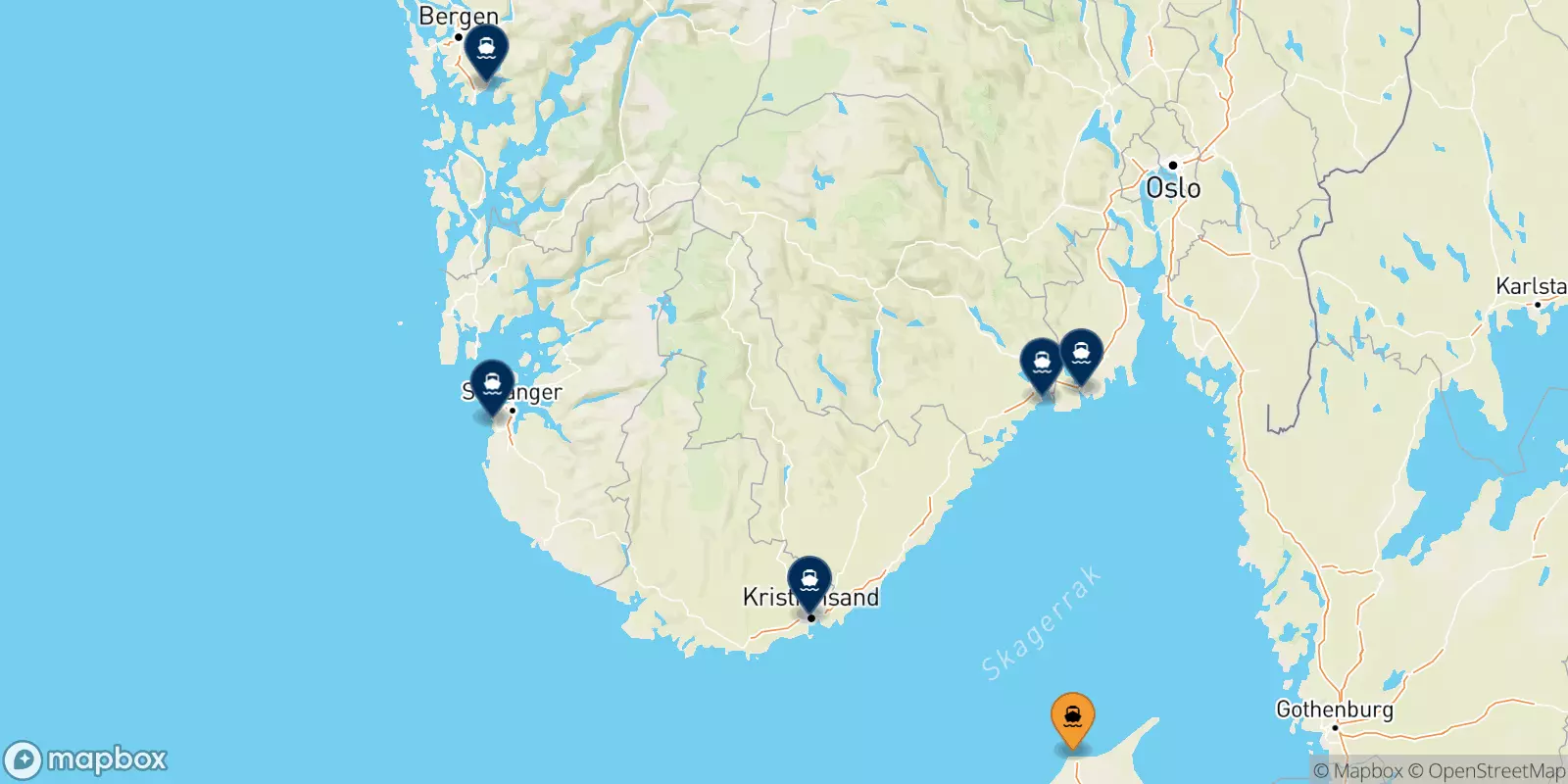 Ferries from Hirtshals