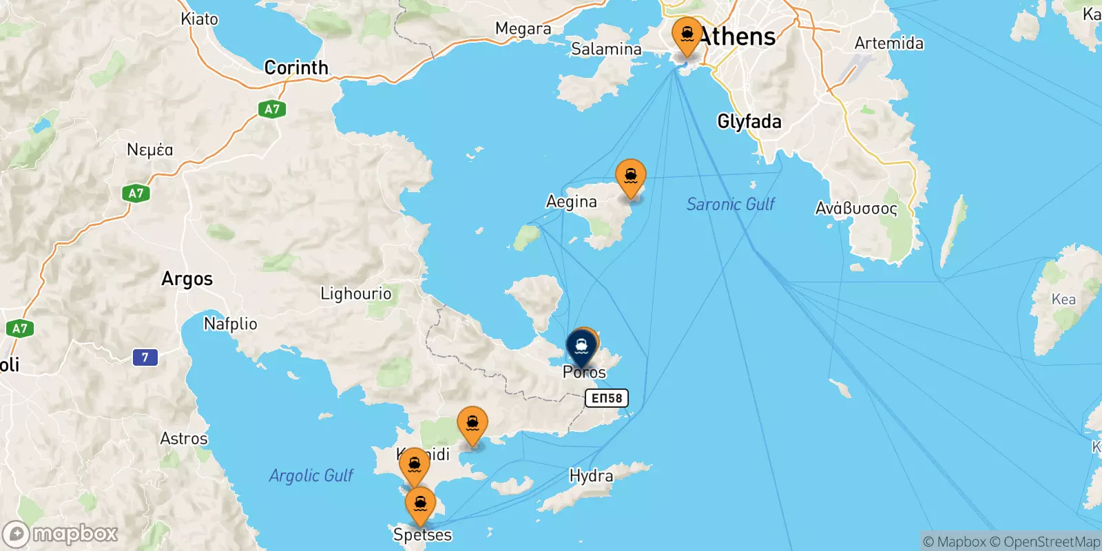 Ferries to Hydra