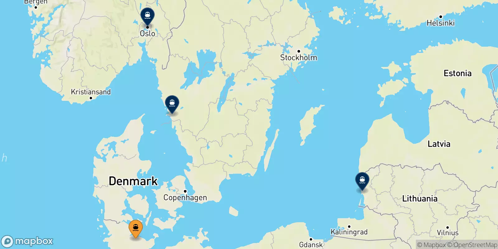 Ferries from Kiel