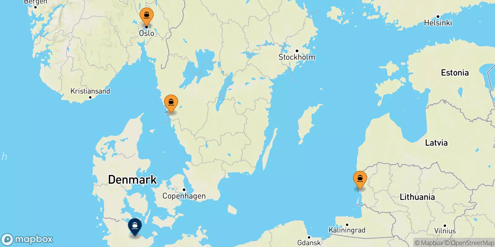 Ferries to Kiel