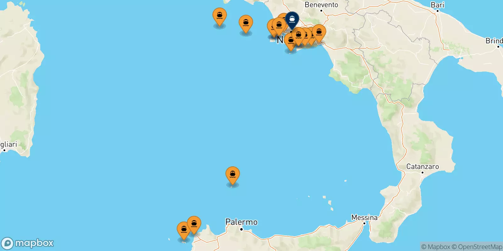 Ferries to Naples Beverello