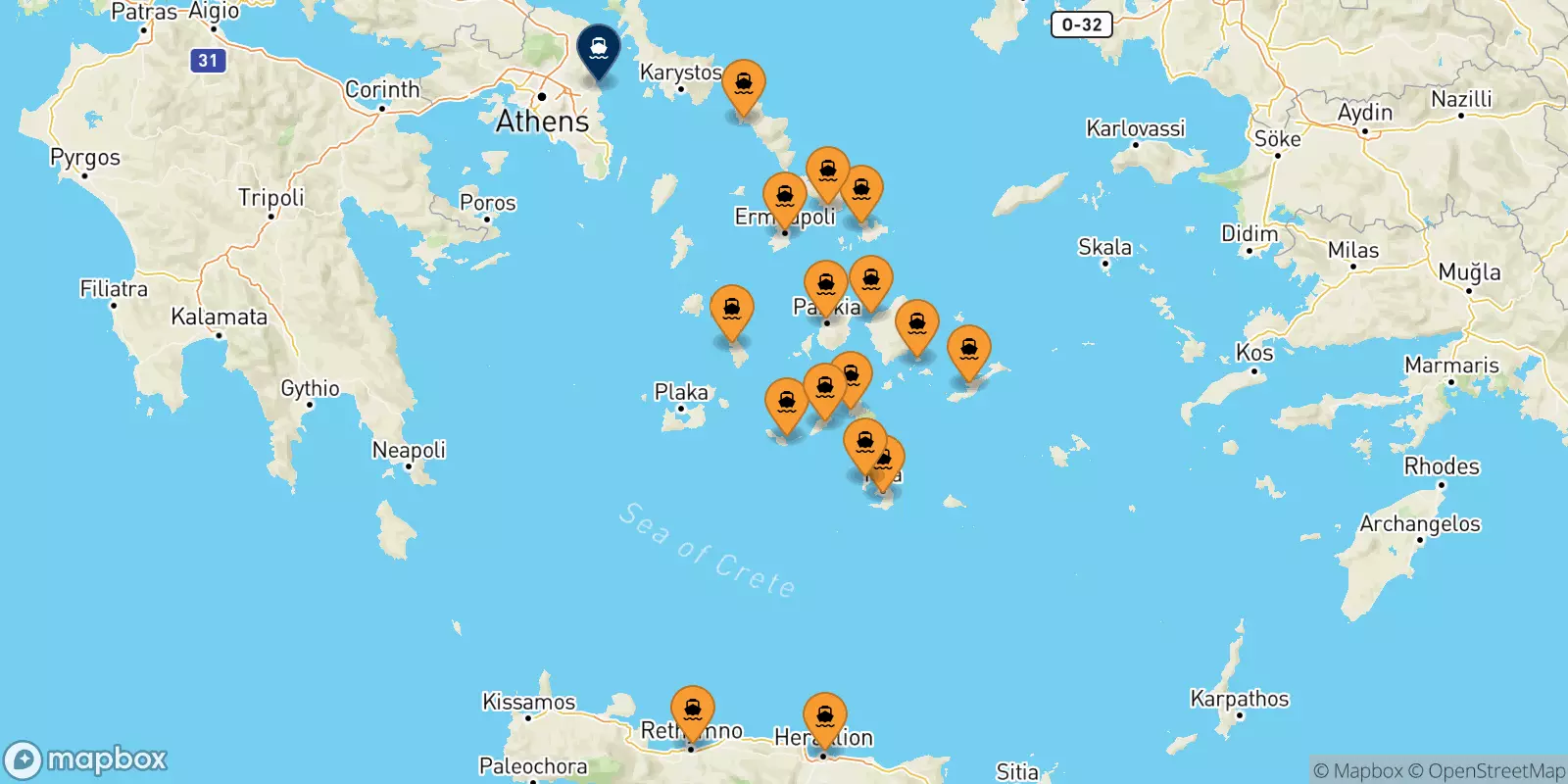 Ferries to Rafina