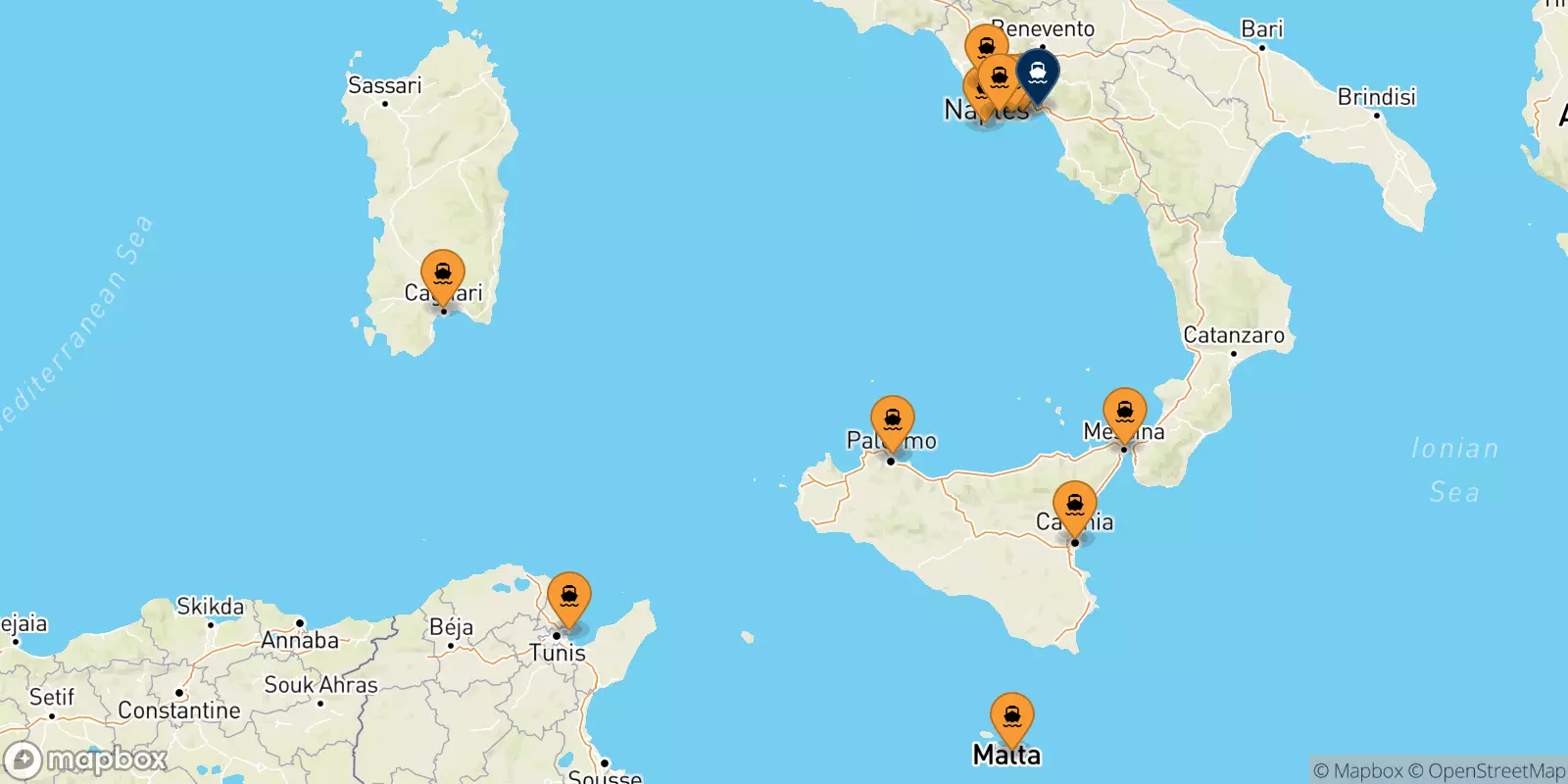 Ferries to Salerno