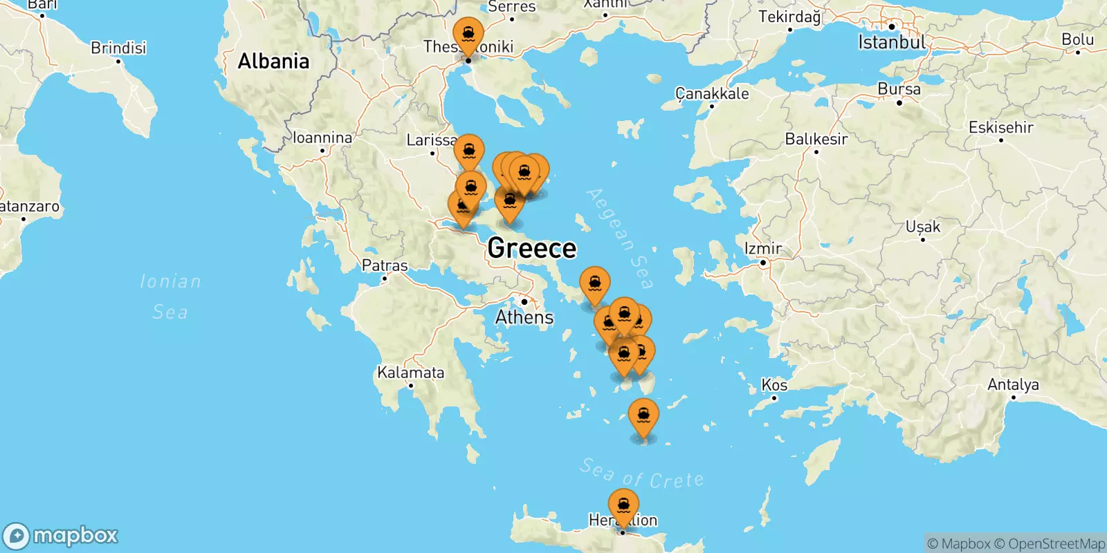 Ferries from Greece to the Sporades Islands