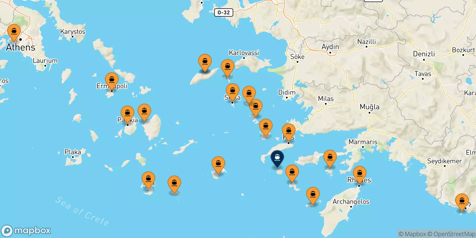 Ferries from Greece to Nisyros