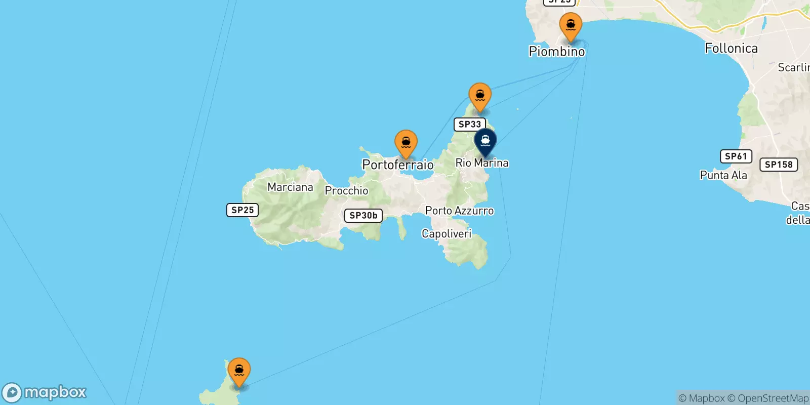 Ferries from Italy to Elba Island