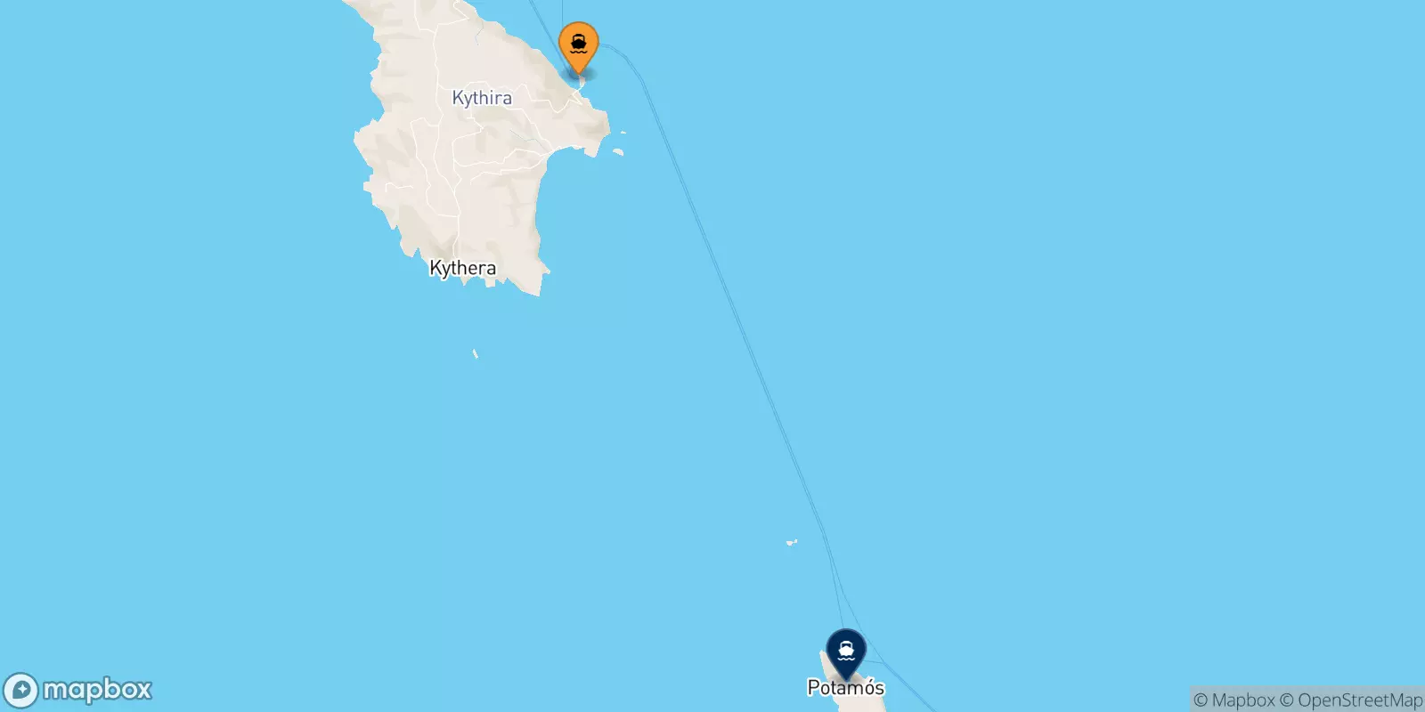 Ferries from Kythira to the Ionian Islands