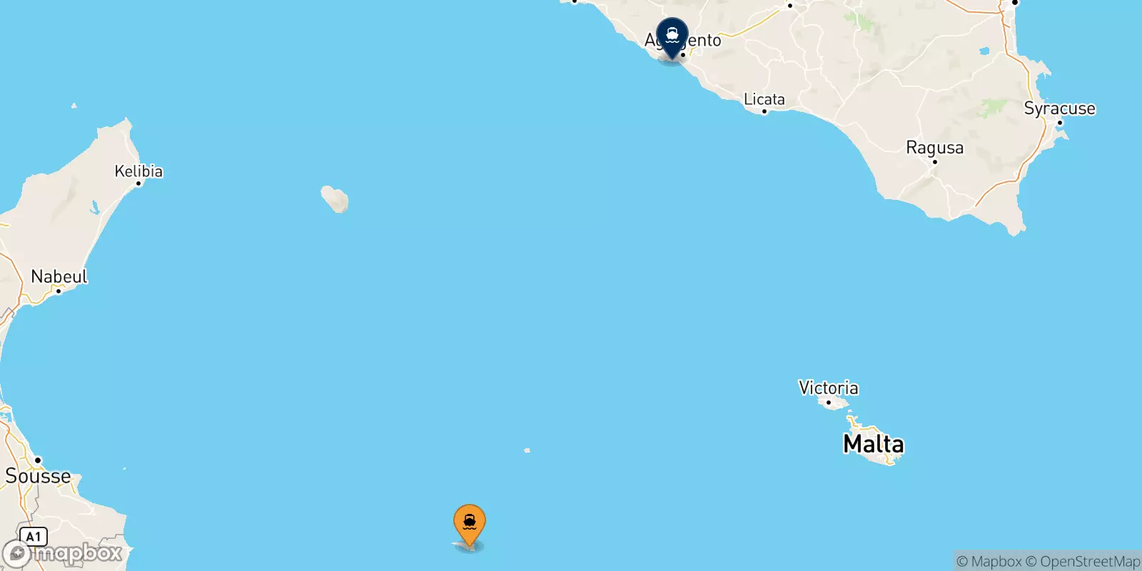 Ferries from Lampedusa to Sicily