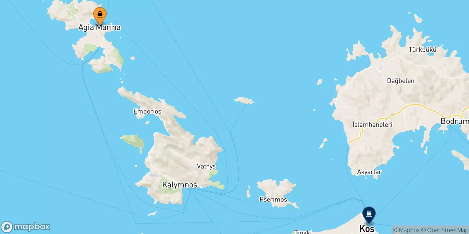 Ferries from Leros to Kos