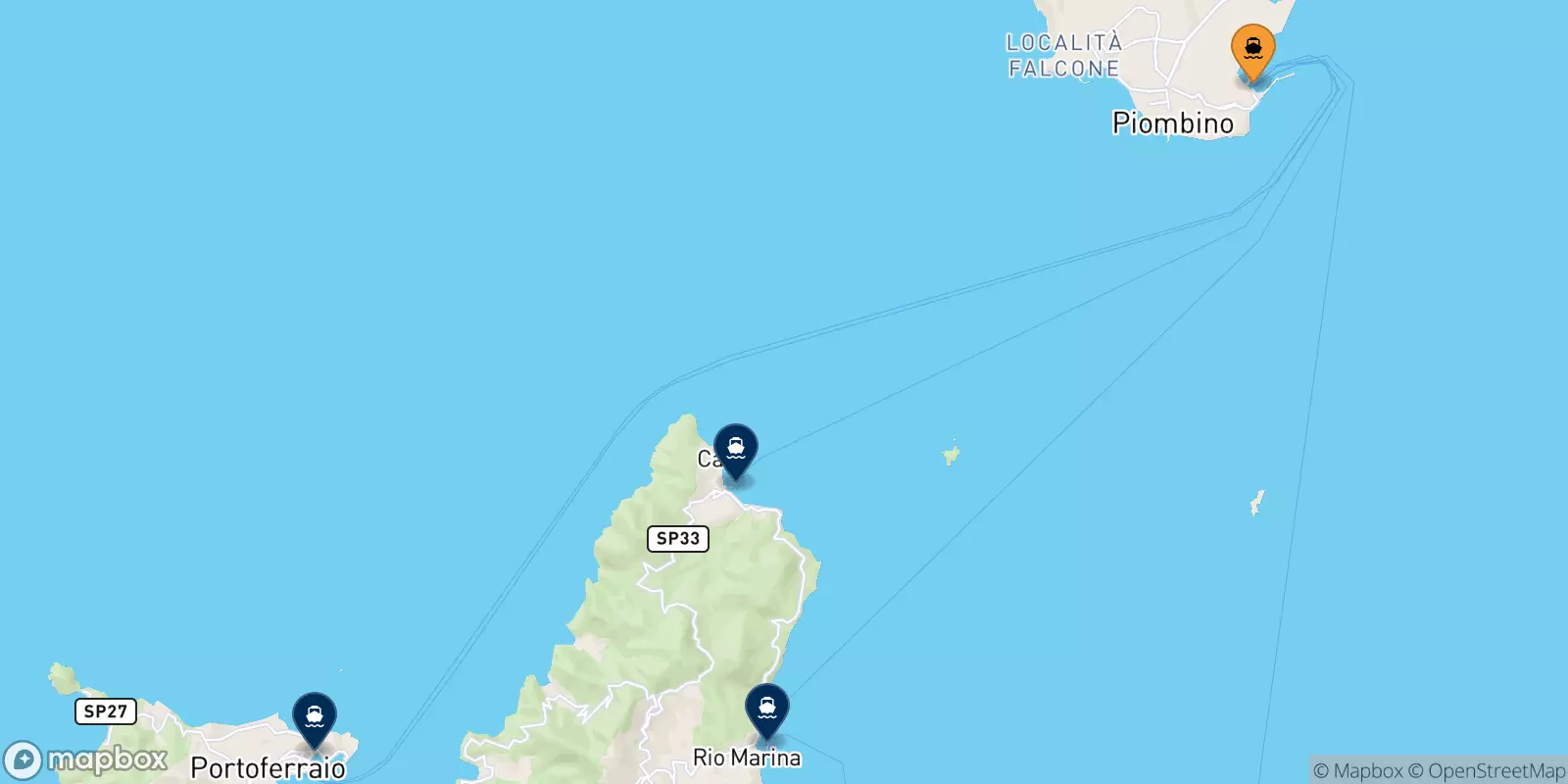 Ferries from Piombino to Elba Island