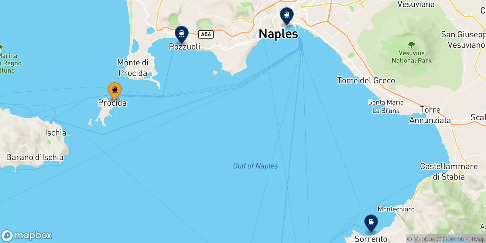 Ferries from Procida to Italy