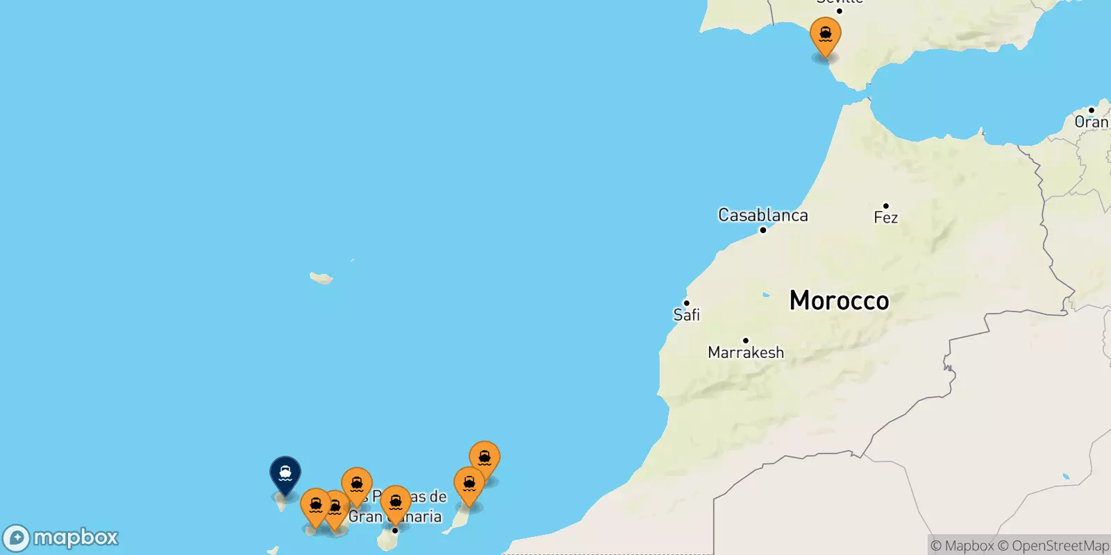 Ferries from Spain to Santa Cruz De La Palma