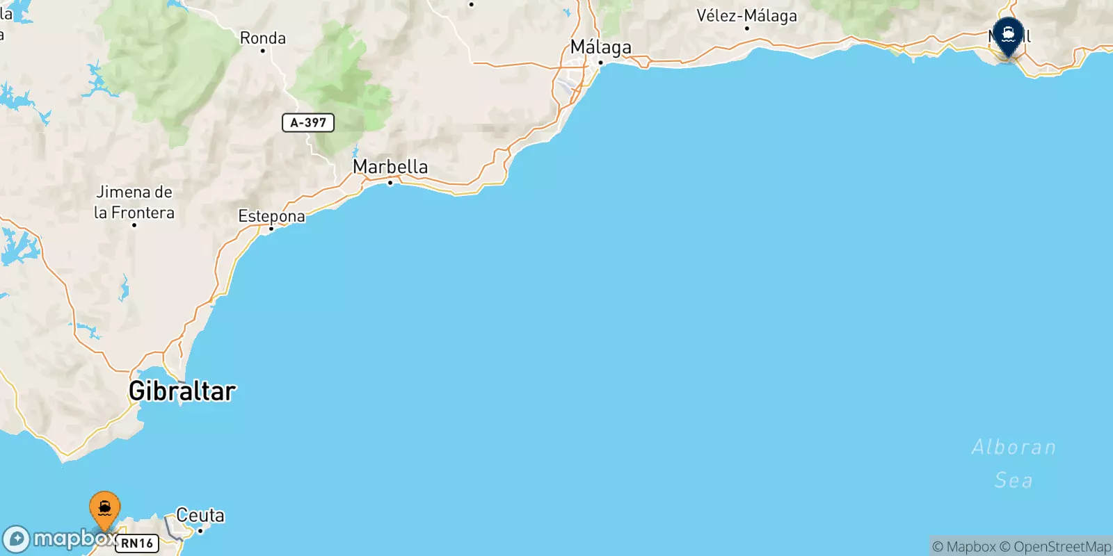 Ferries from Tangier Med to Motril