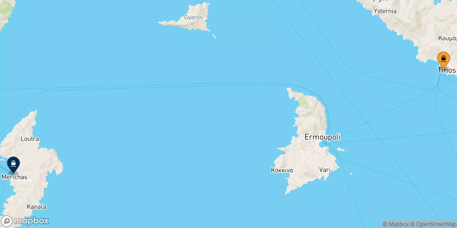 Ferries from Tinos to Kythnos