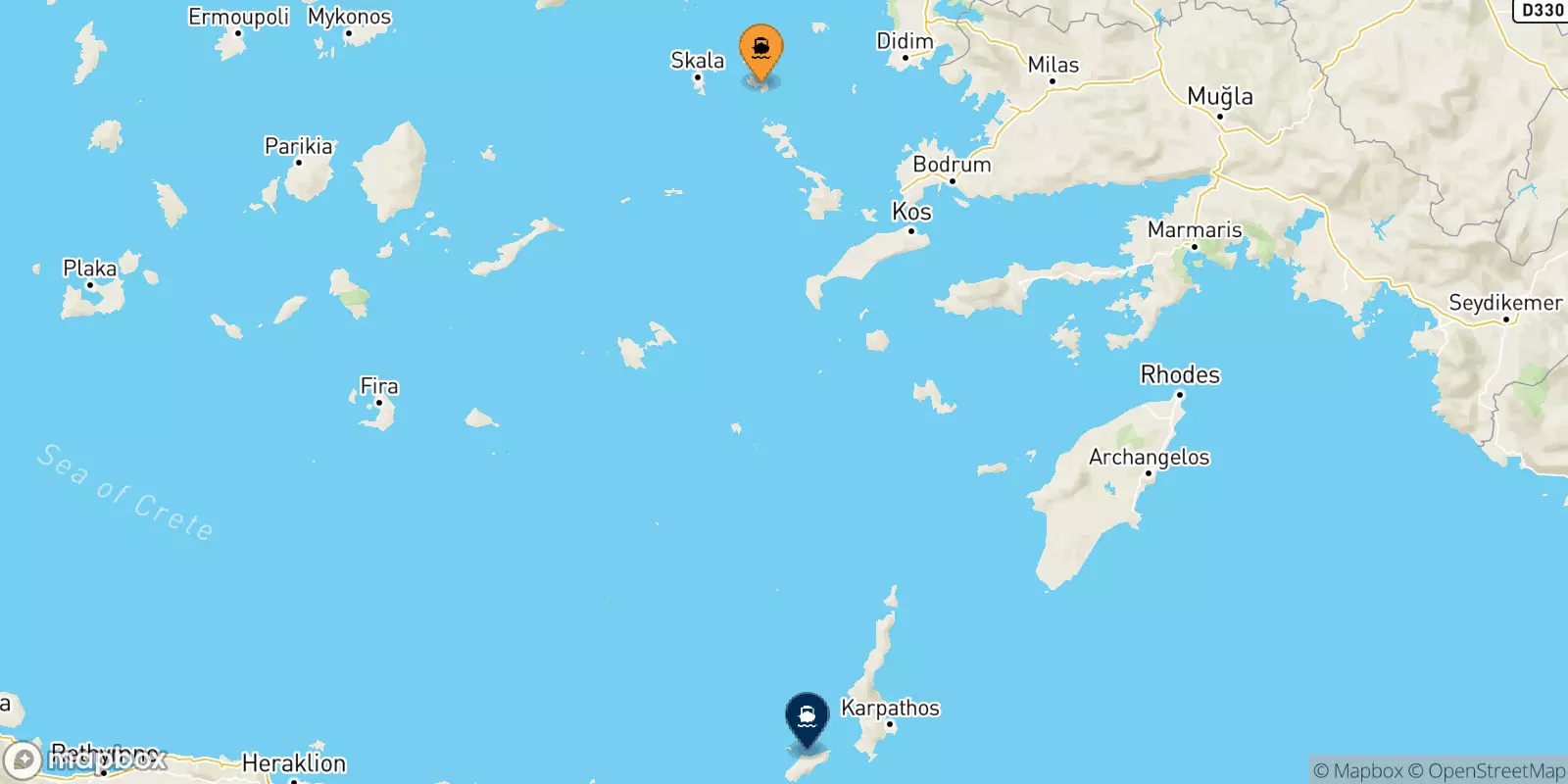 Ferries from Lipsi to Kasos