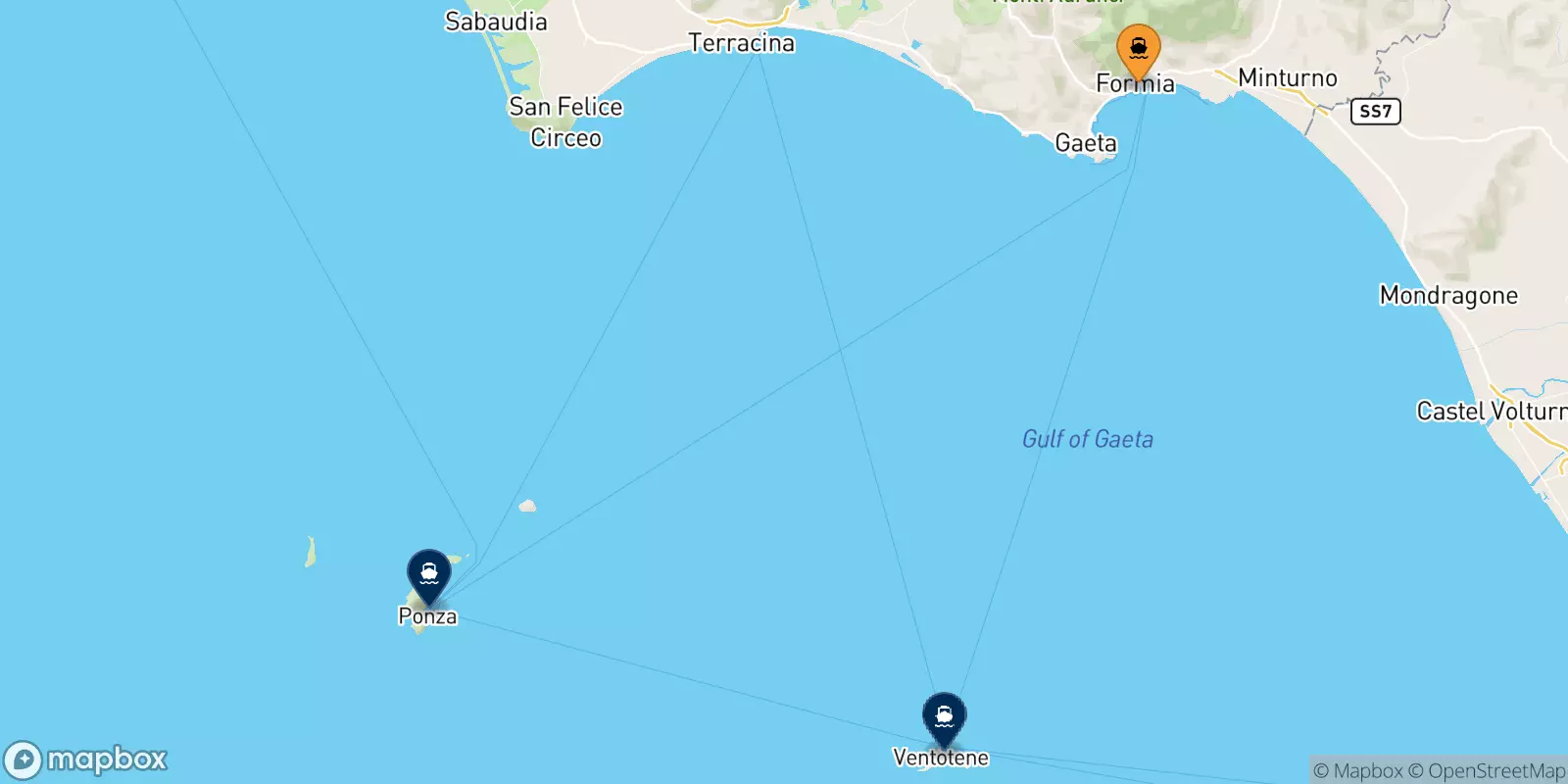 Ferries from Formia