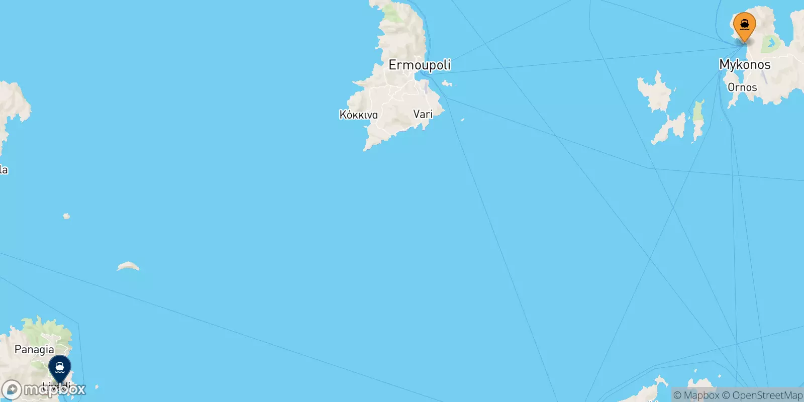 Ferries from Mykonos to Serifos