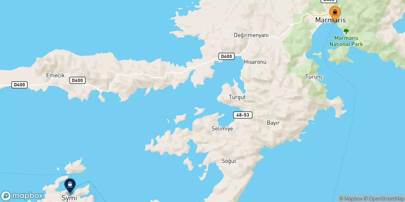 Ferries from Marmaris to Symi