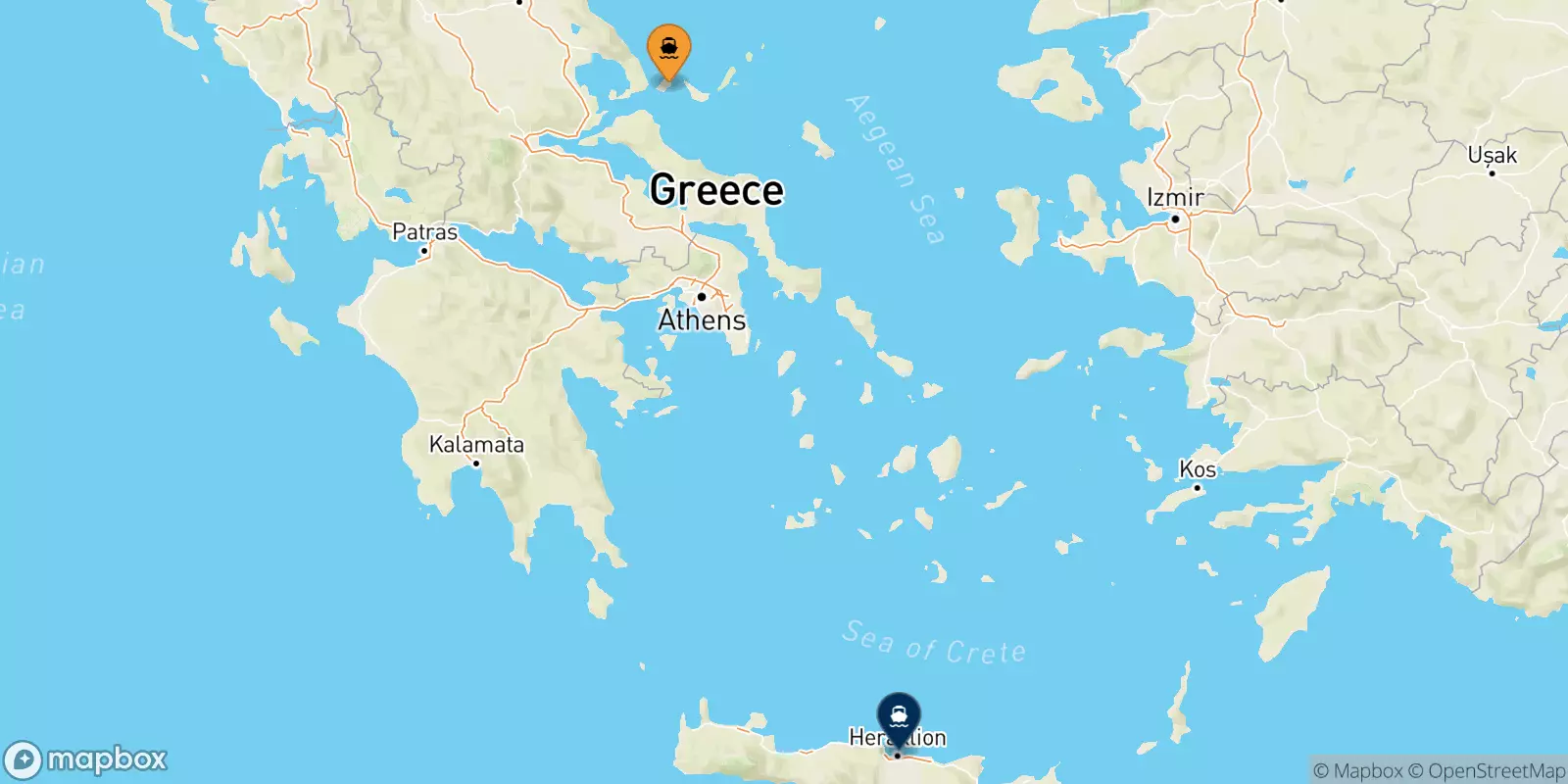 Ferries from the Sporades Islands to Heraklion