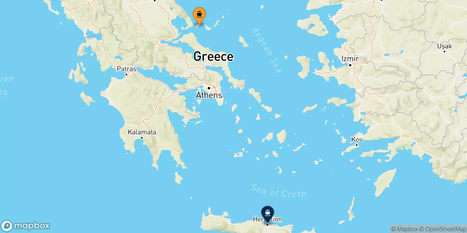 Ferries from Skiathos to Crete