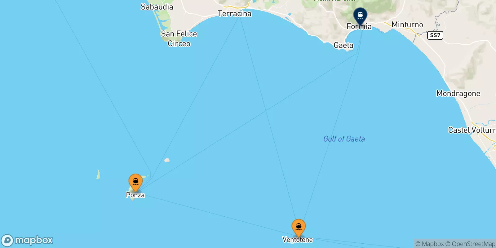 Ferries to Formia