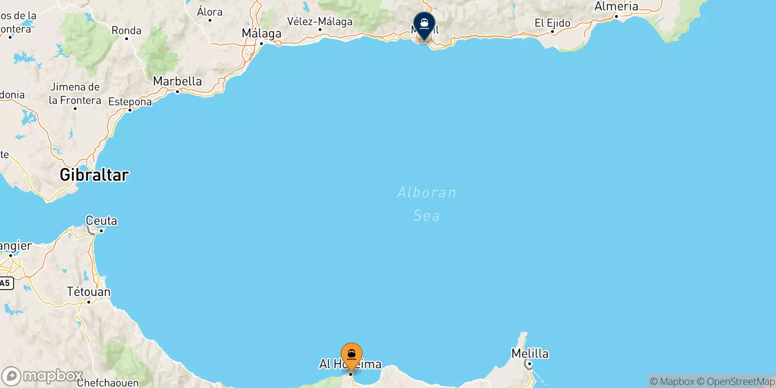 Ferries from Al Hoceima to Spain