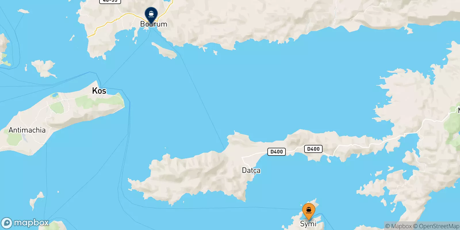 Ferries from Symi to Bodrum